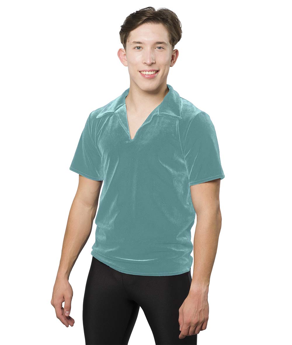 328G Velvet Collared Shirt