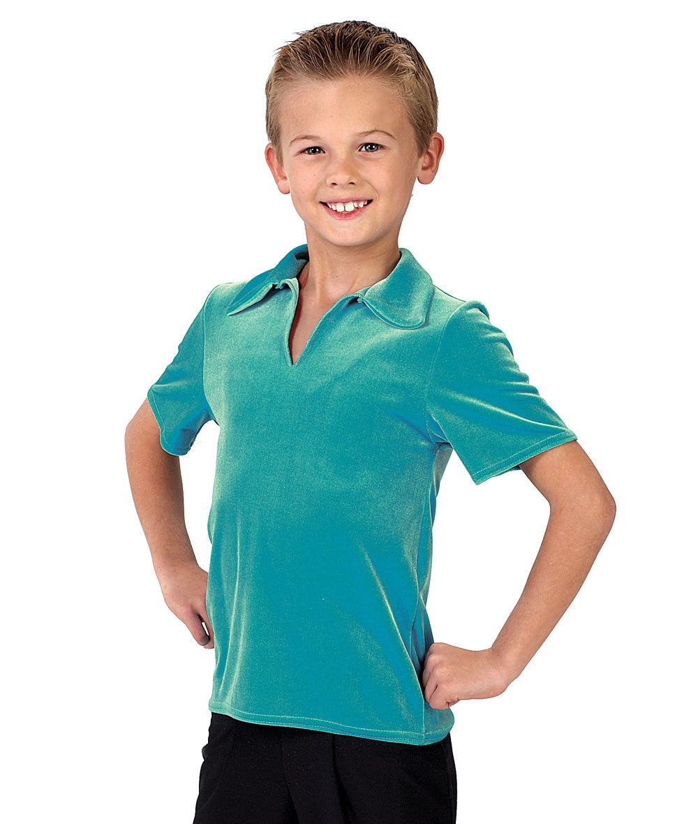 328G Velvet Collared Shirt