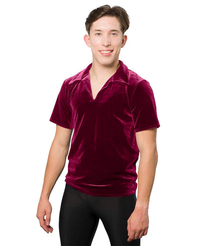 328G Velvet Collared Shirt