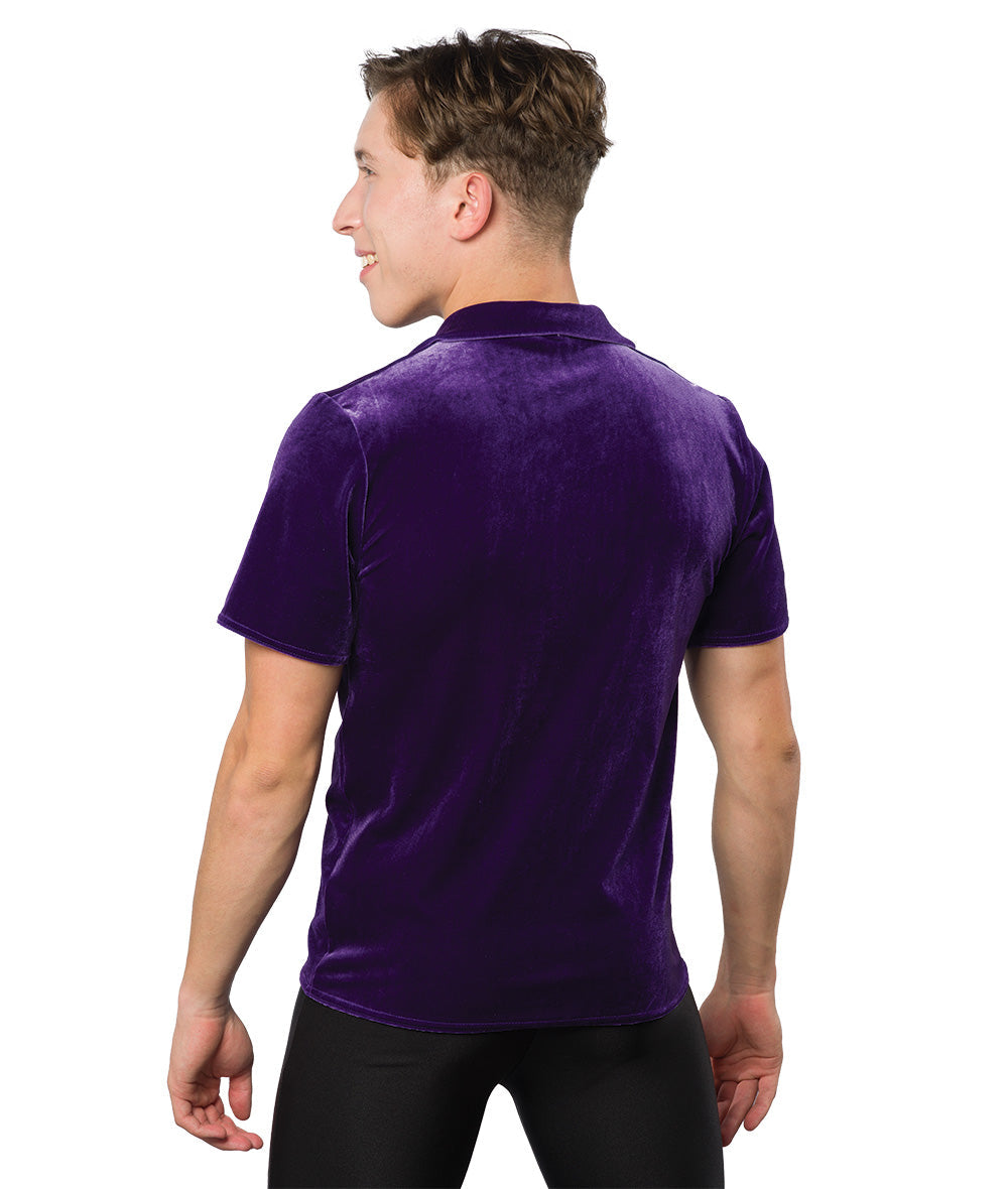 328G Velvet Collared Shirt