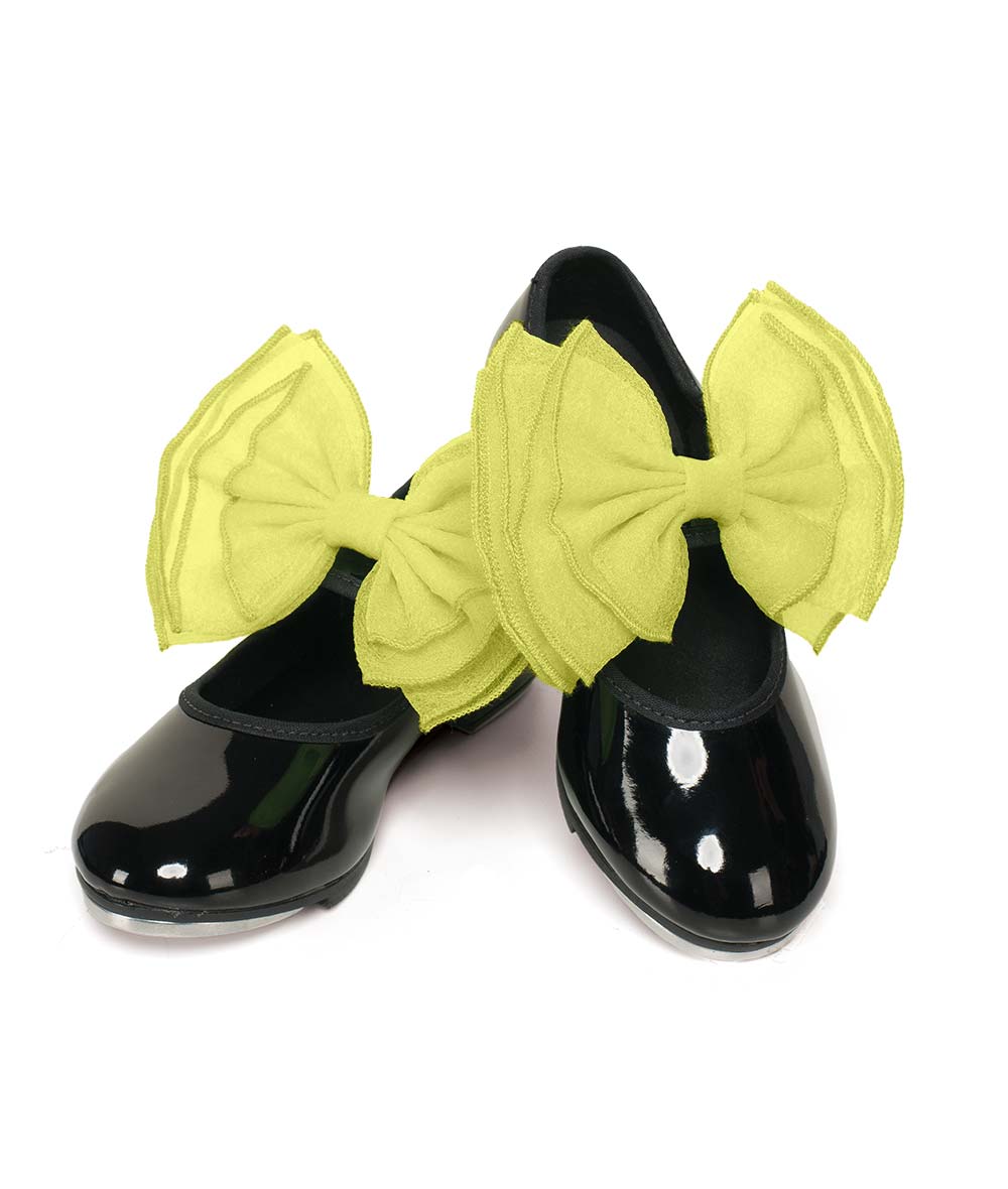 Sb02 Layered Organdy Shoe Bows