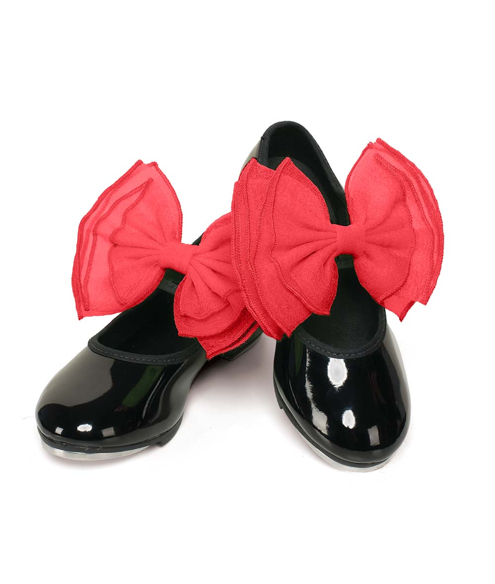 Sb02 Layered Organdy Shoe Bows