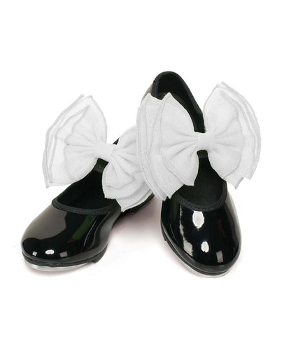 Sb02 Layered Organdy Shoe Bows