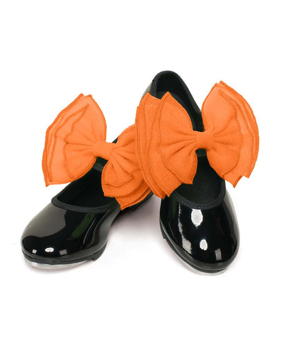 Sb02 Layered Organdy Shoe Bows