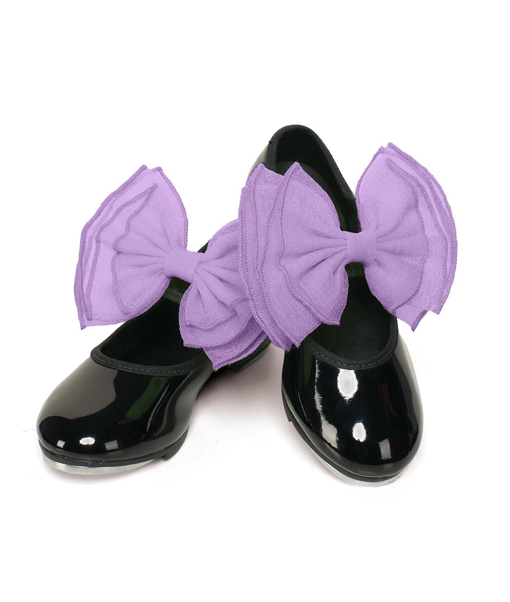 Sb02 Layered Organdy Shoe Bows