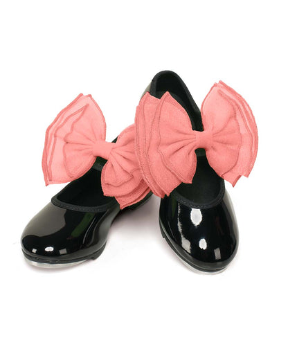 Sb02 Layered Organdy Shoe Bows