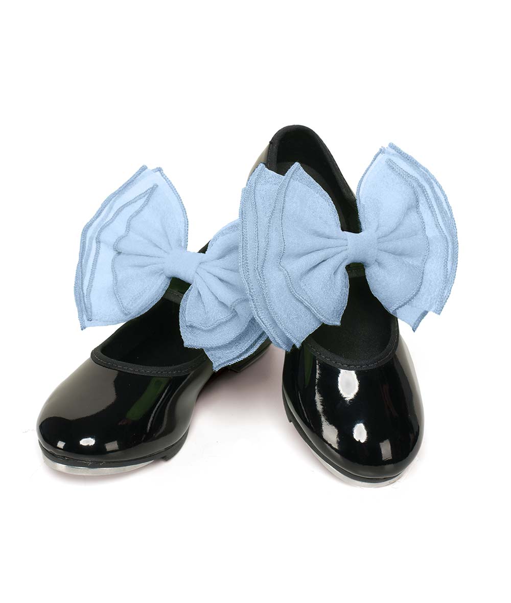 Sb02 Layered Organdy Shoe Bows