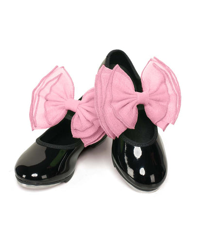Sb02 Layered Organdy Shoe Bows