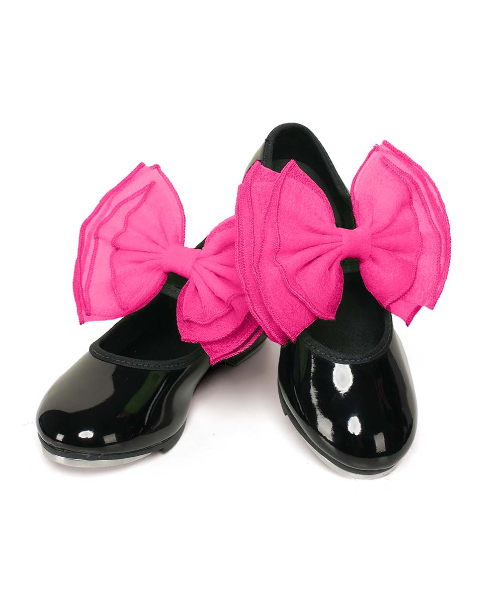Sb02 Layered Organdy Shoe Bows
