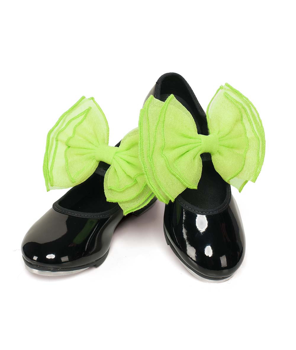Sb02 Layered Organdy Shoe Bows