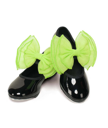 Sb02 Layered Organdy Shoe Bows