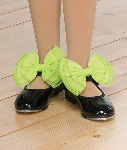 Sb02 Layered Organdy Shoe Bows