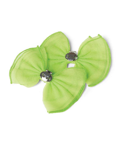 Sb02 Layered Organdy Shoe Bows
