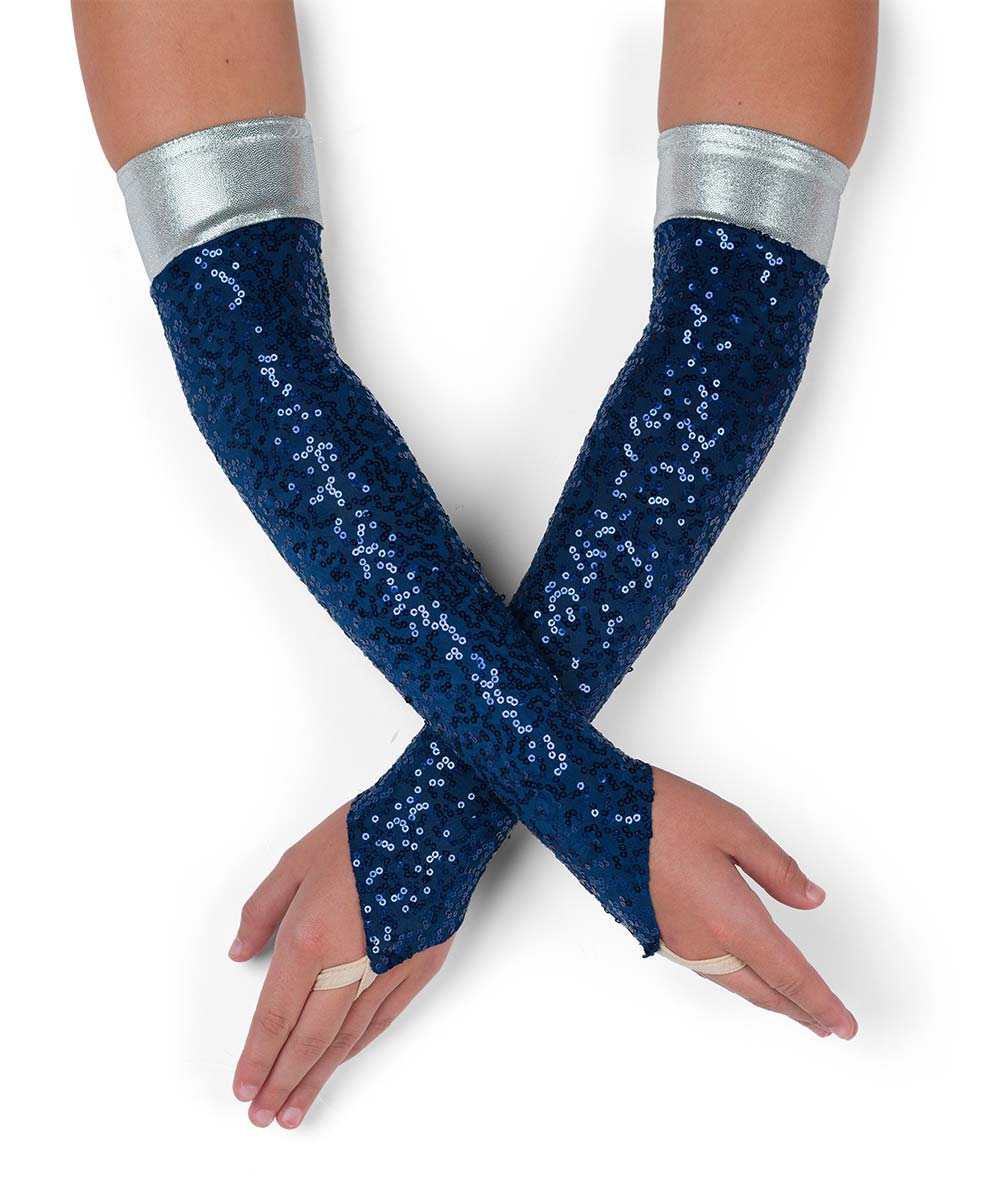 T1398M Sequin Spandex Mitts