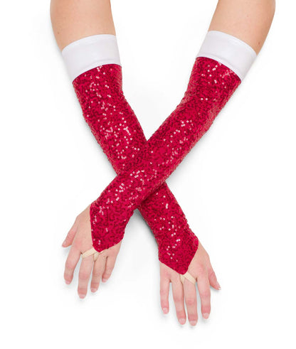 T1398M Sequin Spandex Mitts