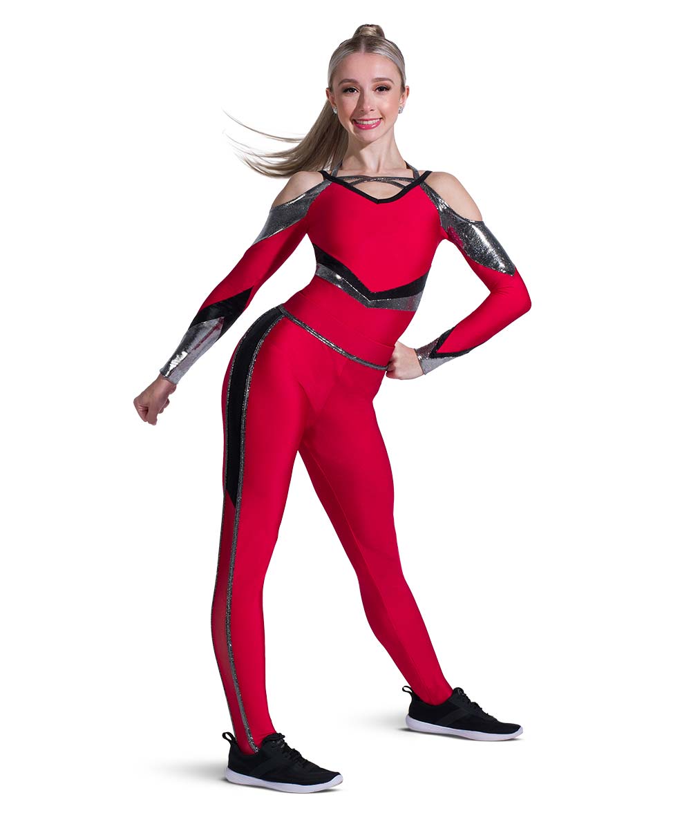 T2267 Cold Shoulder Leotard