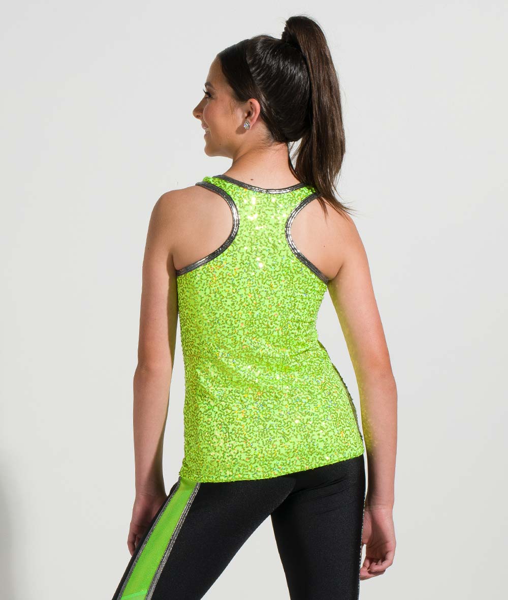 T2286 Custom Sequin Racerback Top