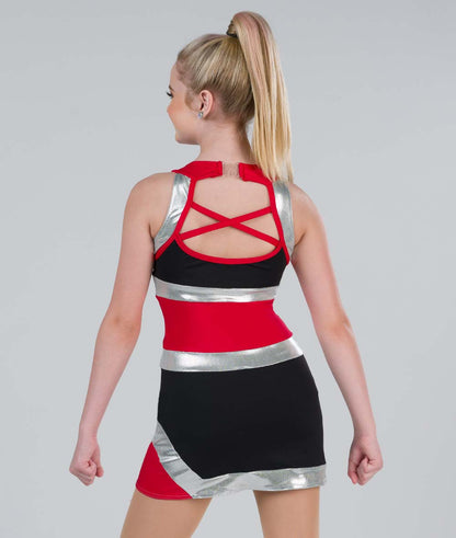 T2293 Criss Cross Spandex Dress