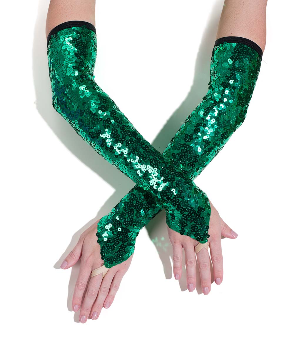 T2310M Long Sequin Mitts
