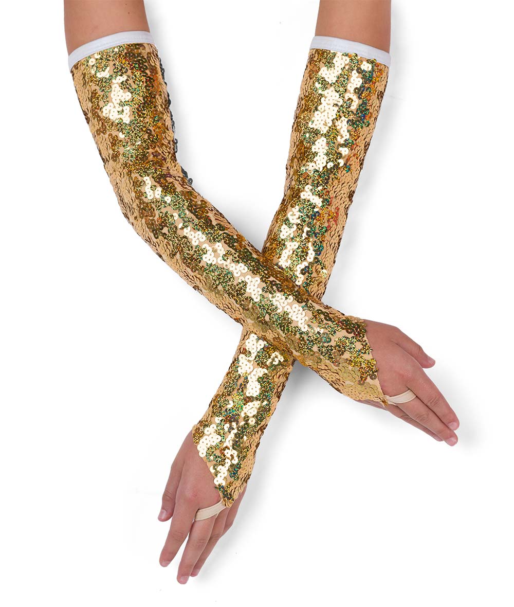 T2310M Long Sequin Mitts
