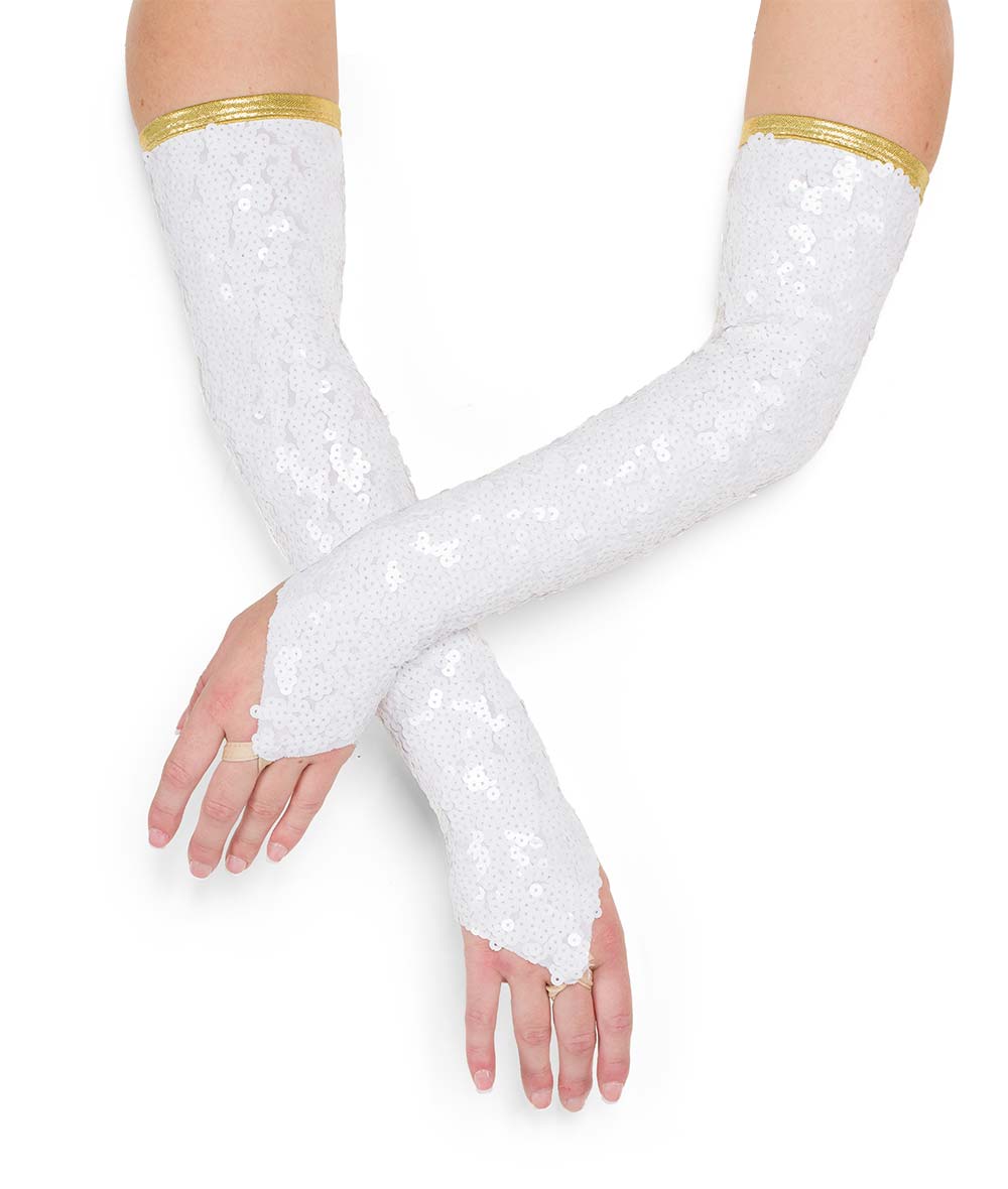 T2310M Long Sequin Mitts
