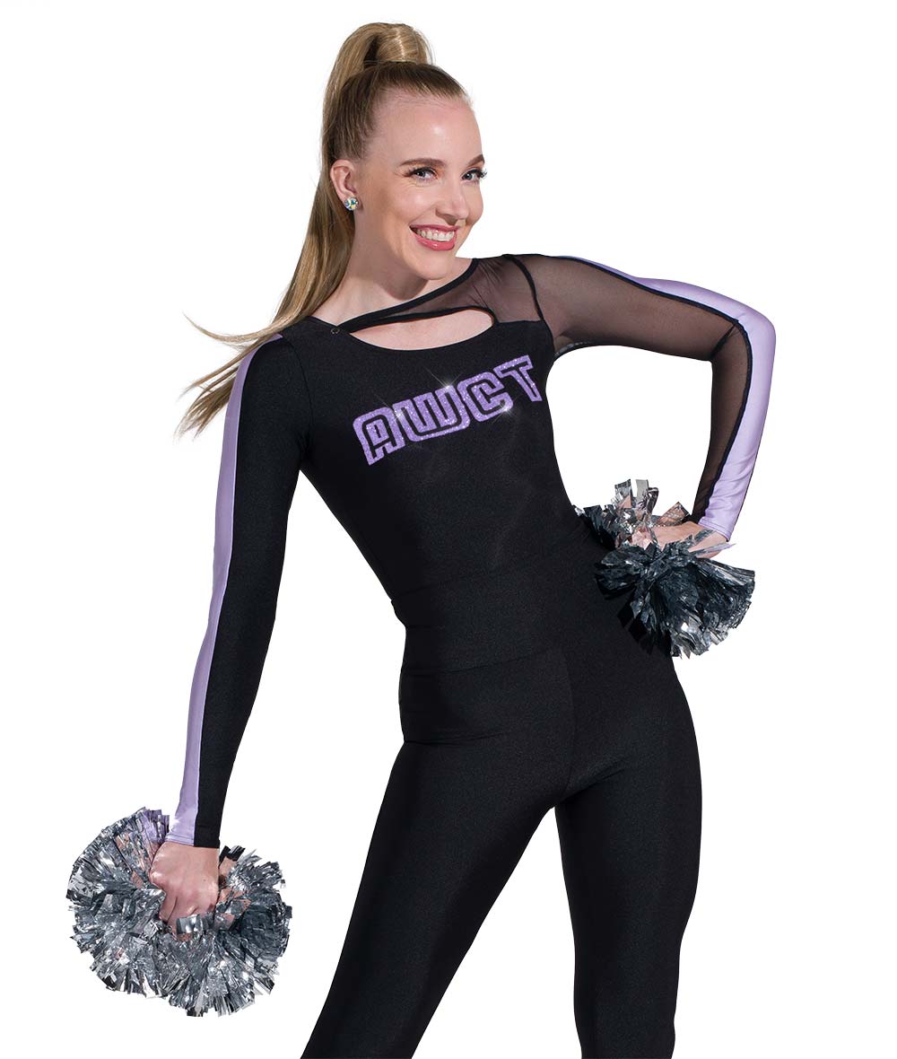 T2357 Stripe Sleeve Leotard