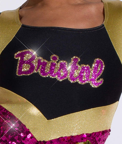 TA171 Script Two-Tone Vinyl Applique